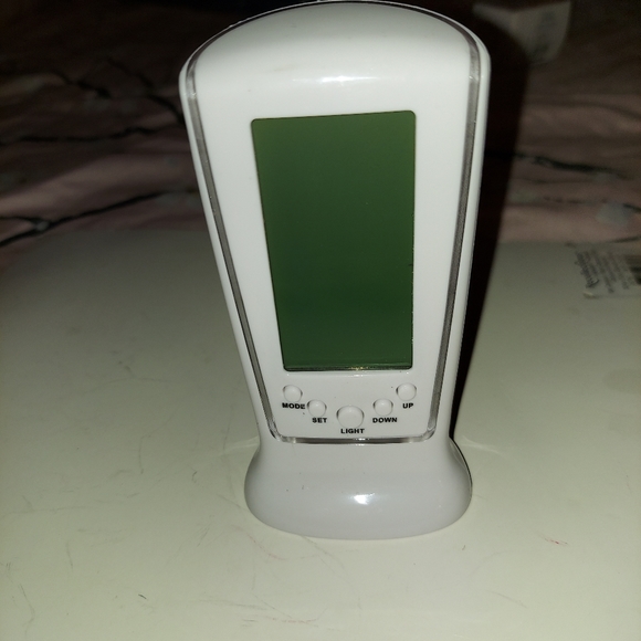 White Digital Alarm Clock - Picture 7 of 7